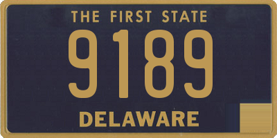 DE license plate 9189