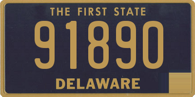 DE license plate 91890