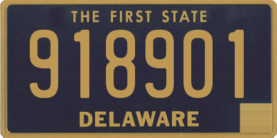 DE license plate 918901