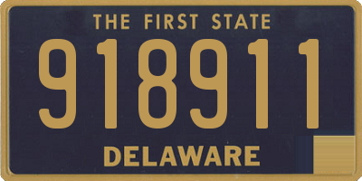 DE license plate 918911