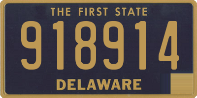 DE license plate 918914