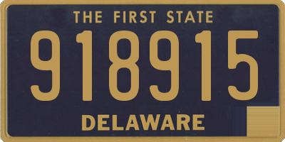 DE license plate 918915