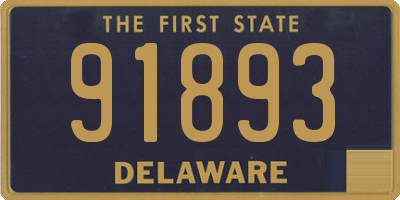 DE license plate 91893