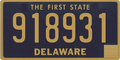 DE license plate 918931