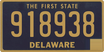 DE license plate 918938