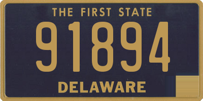 DE license plate 91894