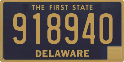 DE license plate 918940