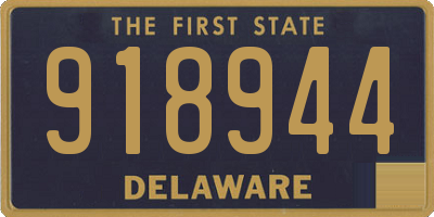DE license plate 918944