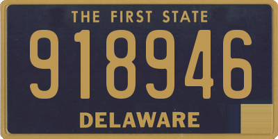 DE license plate 918946