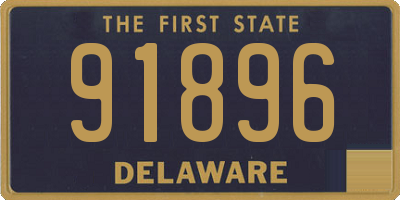 DE license plate 91896