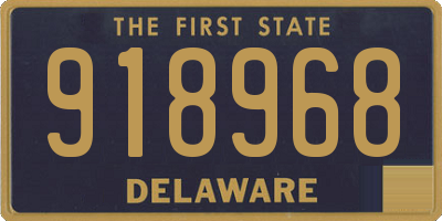 DE license plate 918968