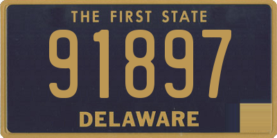 DE license plate 91897