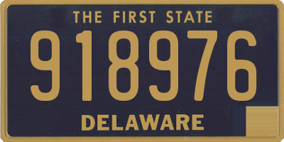 DE license plate 918976