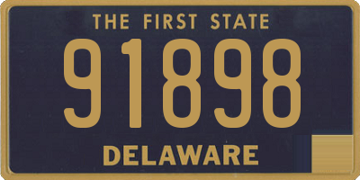 DE license plate 91898