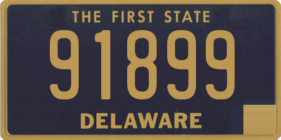 DE license plate 91899