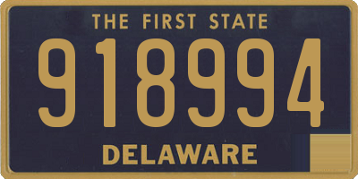 DE license plate 918994