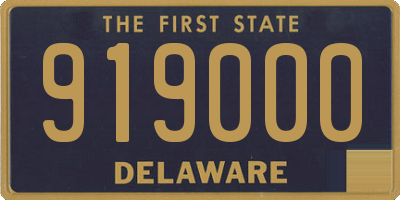 DE license plate 919000