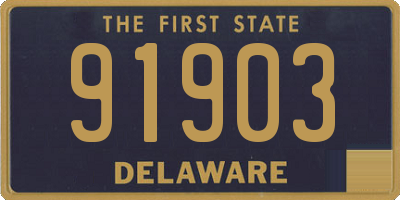 DE license plate 91903