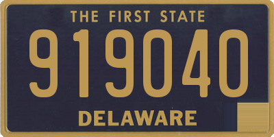 DE license plate 919040