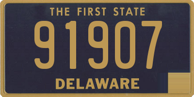 DE license plate 91907