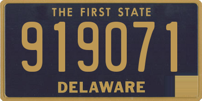 DE license plate 919071