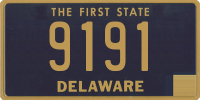 DE license plate 9191