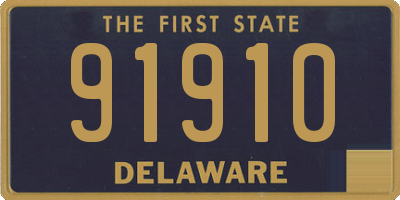 DE license plate 91910