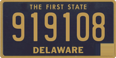DE license plate 919108