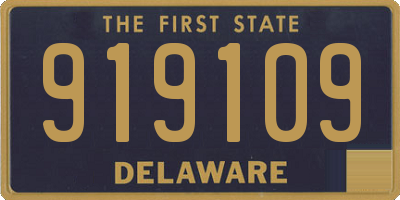 DE license plate 919109