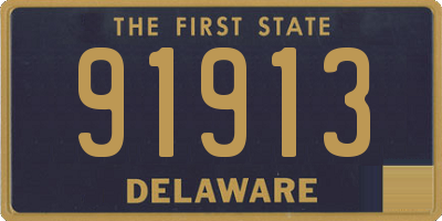DE license plate 91913