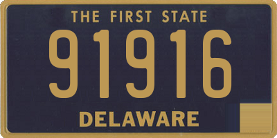 DE license plate 91916