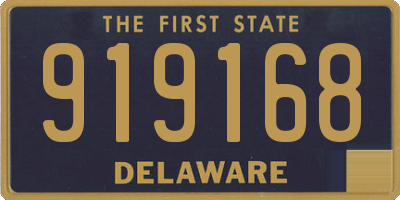 DE license plate 919168