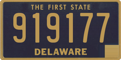 DE license plate 919177