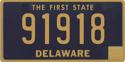 DE license plate 91918