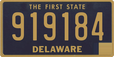 DE license plate 919184
