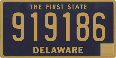 DE license plate 919186
