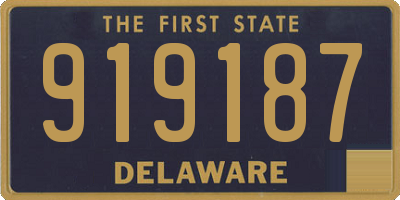 DE license plate 919187