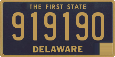 DE license plate 919190