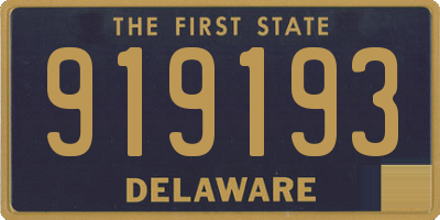 DE license plate 919193