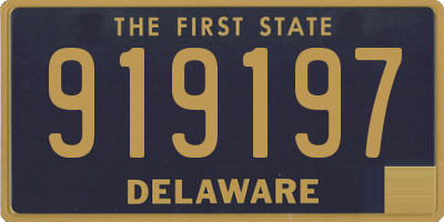 DE license plate 919197