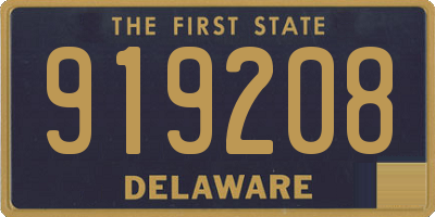 DE license plate 919208