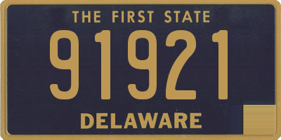 DE license plate 91921