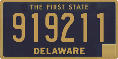 DE license plate 919211