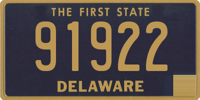 DE license plate 91922