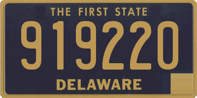 DE license plate 919220