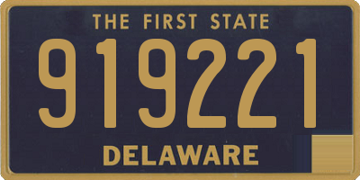 DE license plate 919221