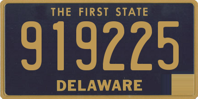 DE license plate 919225