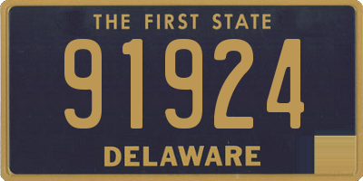 DE license plate 91924