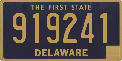 DE license plate 919241