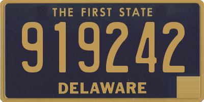DE license plate 919242